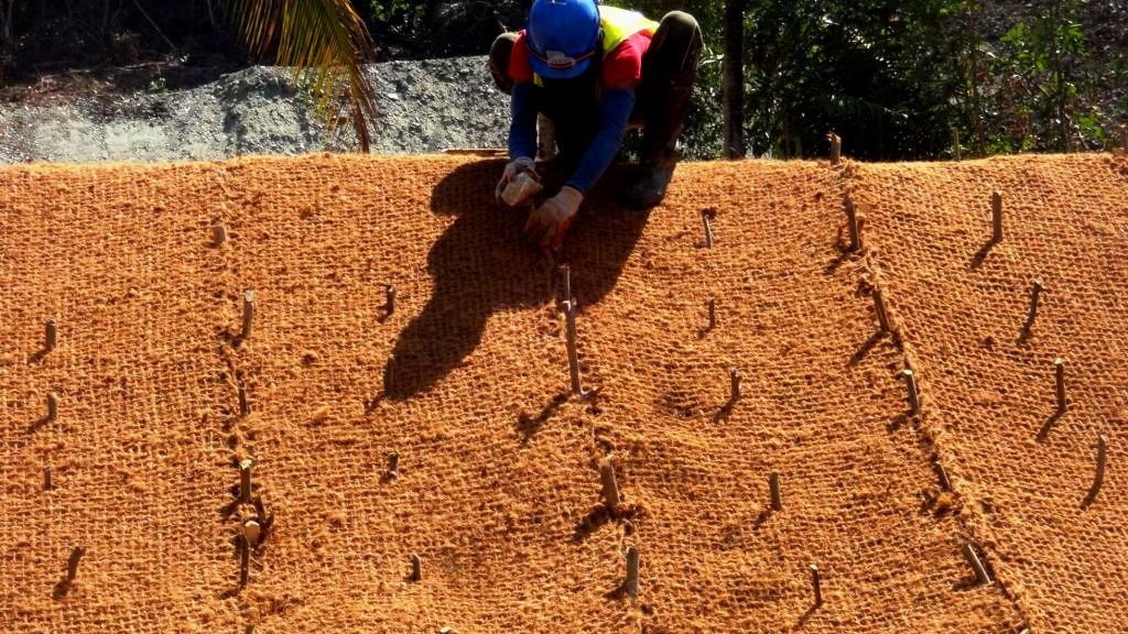 jaring sabut kelapa pertanian