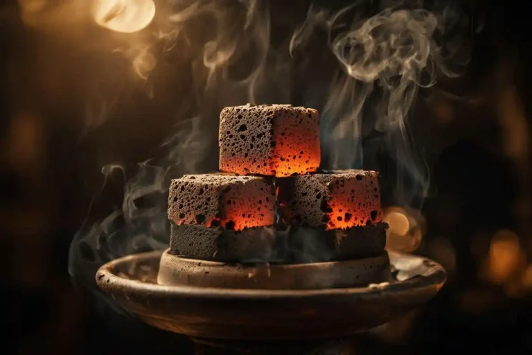 hookah charcoal with longer burn made from coconut shell briquettes