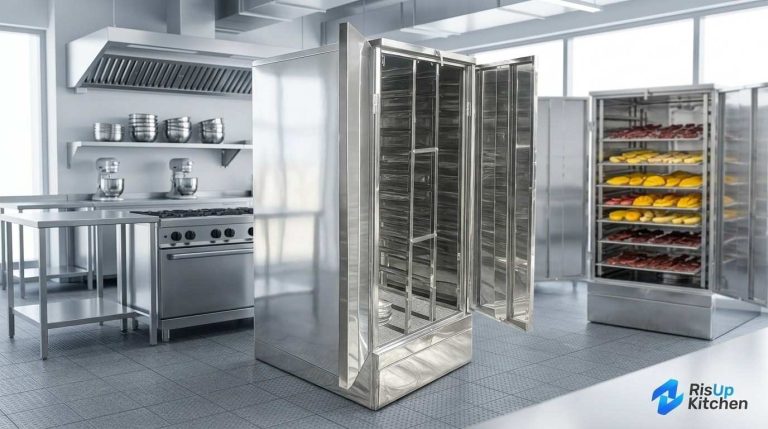 cara menjaga alat tetap higienis menggunakan mesin pengering food tray dapur komersial
